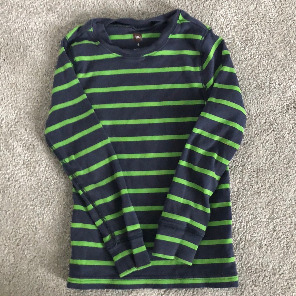 Tea collection size 4 long sleeves stripped tee